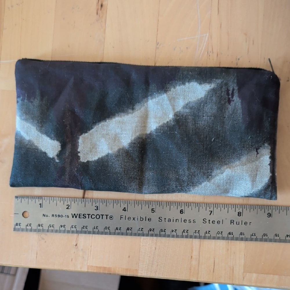 Rugged Black Gray Camo Toiletry Bag Zipper Pouch OOAK - Picture 4 of 6
